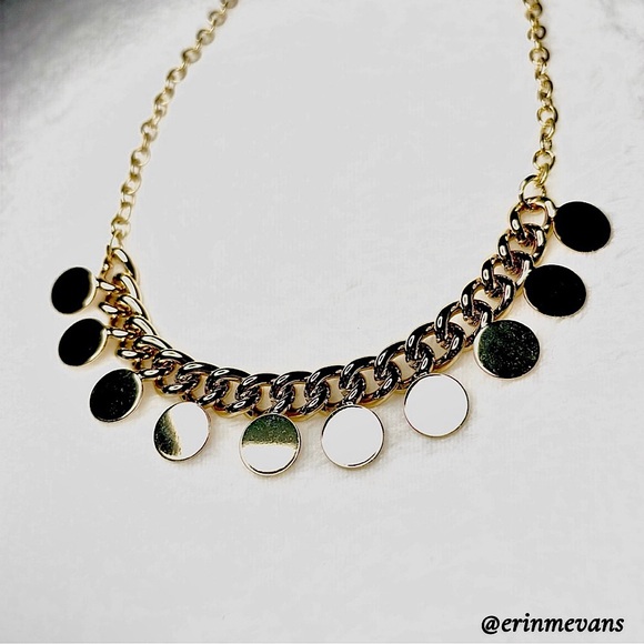 Jules Smith Coin Necklace 14K Gold New - Picture 1 of 5